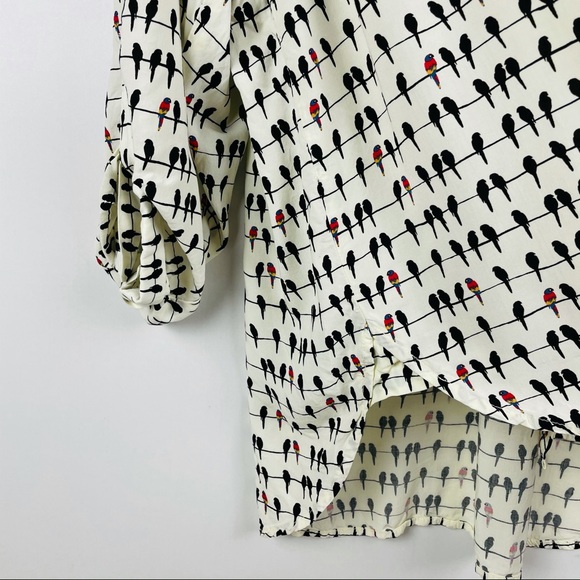 JANE & DELANCEY Birds on Wire Shirt 2X - Picture 5 of 6